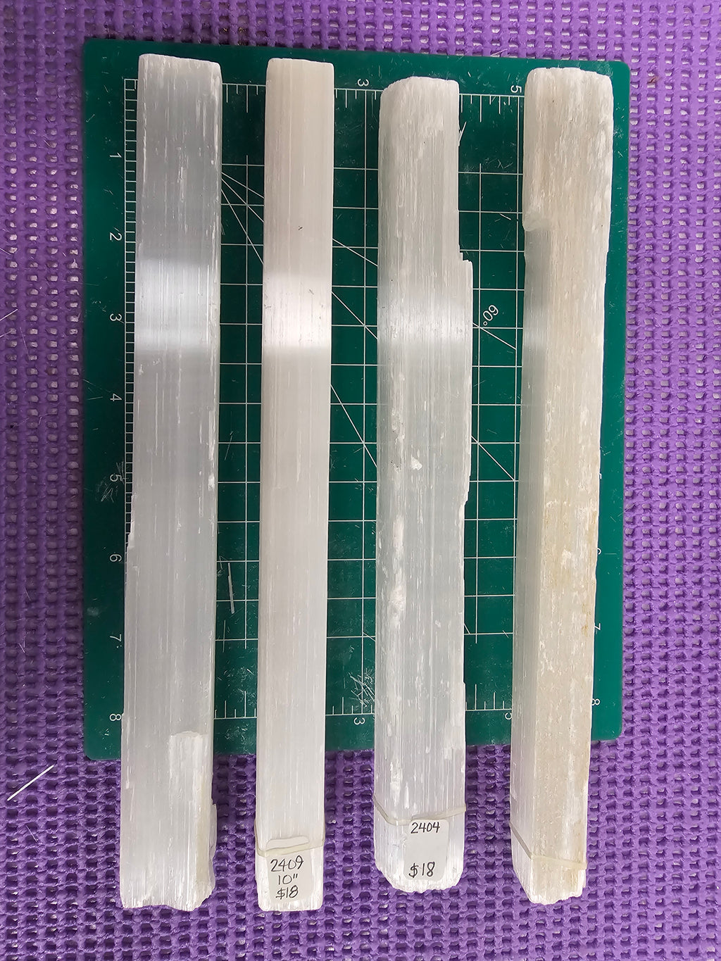 Selenite natural raw Rod