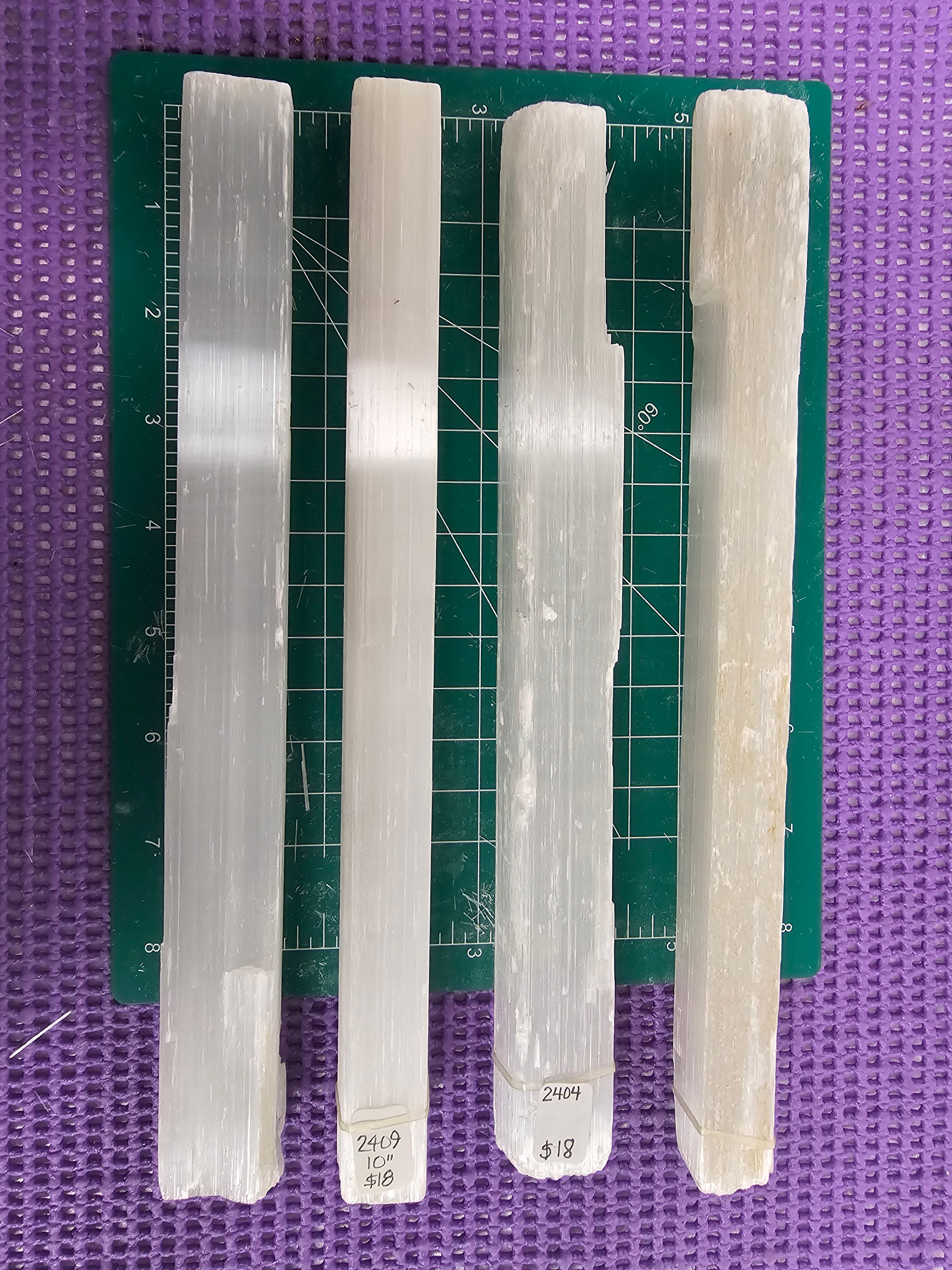Selenite natural raw Rod