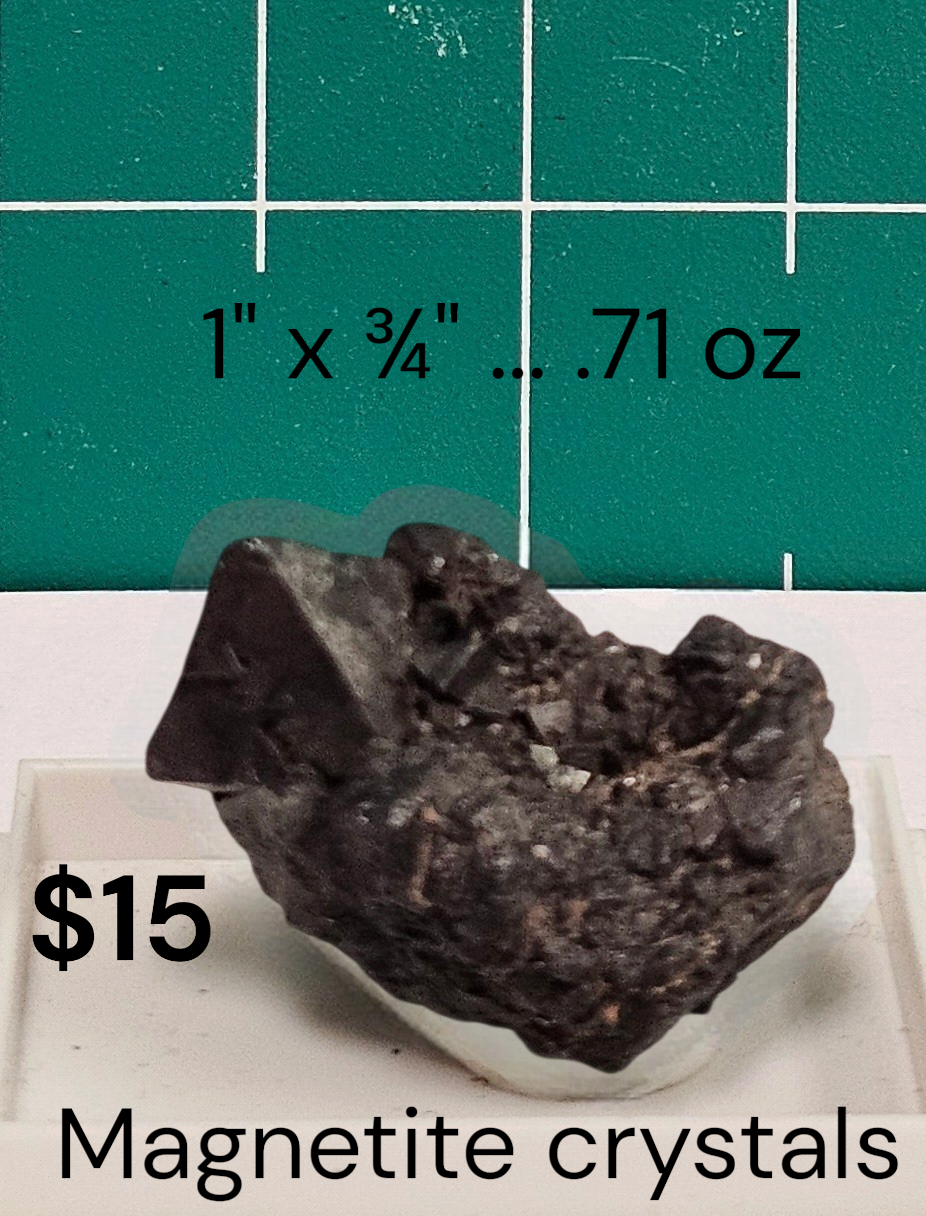 Magnetite crystals