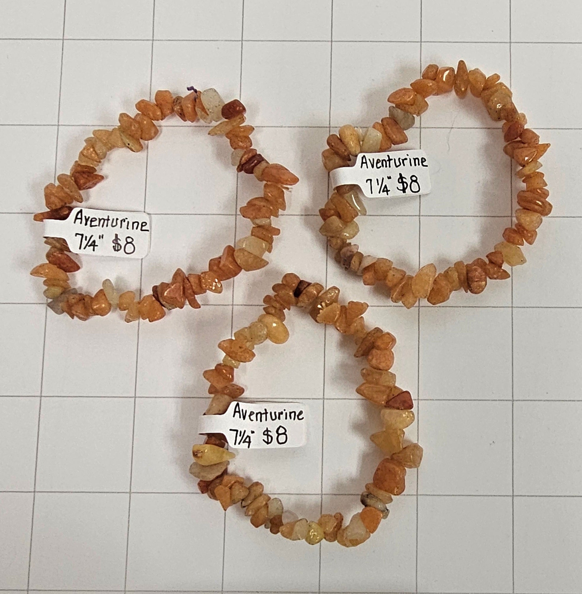 Aventurine chip Bracelets