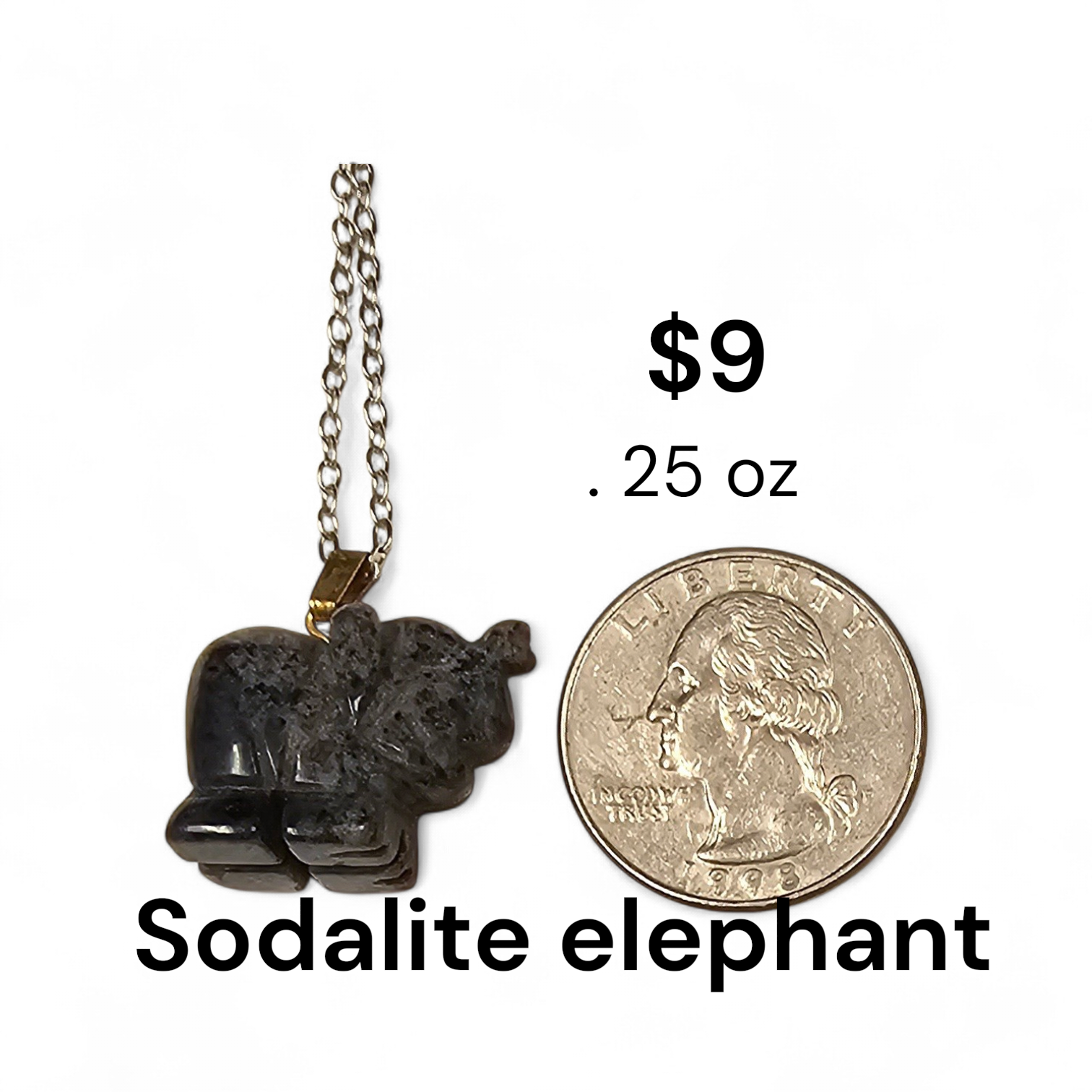 Sodalite Elephant Necklace