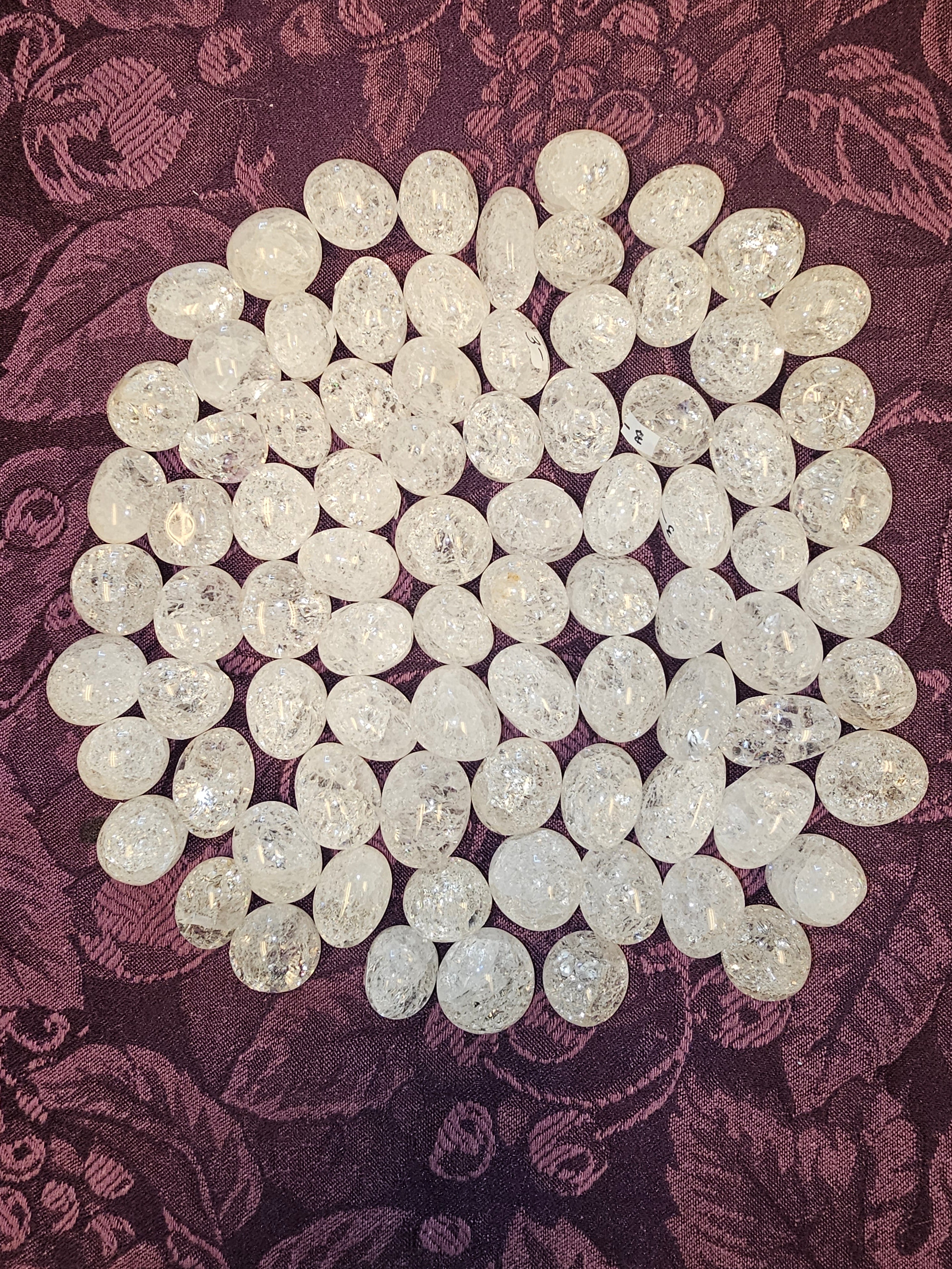 Fire & Ice Quartz tumbles