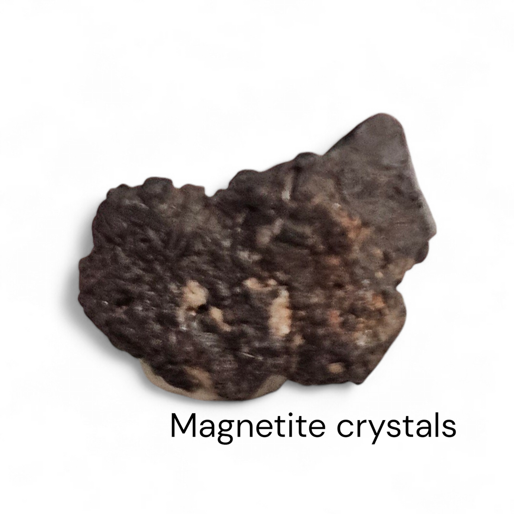 Magnetite crystals