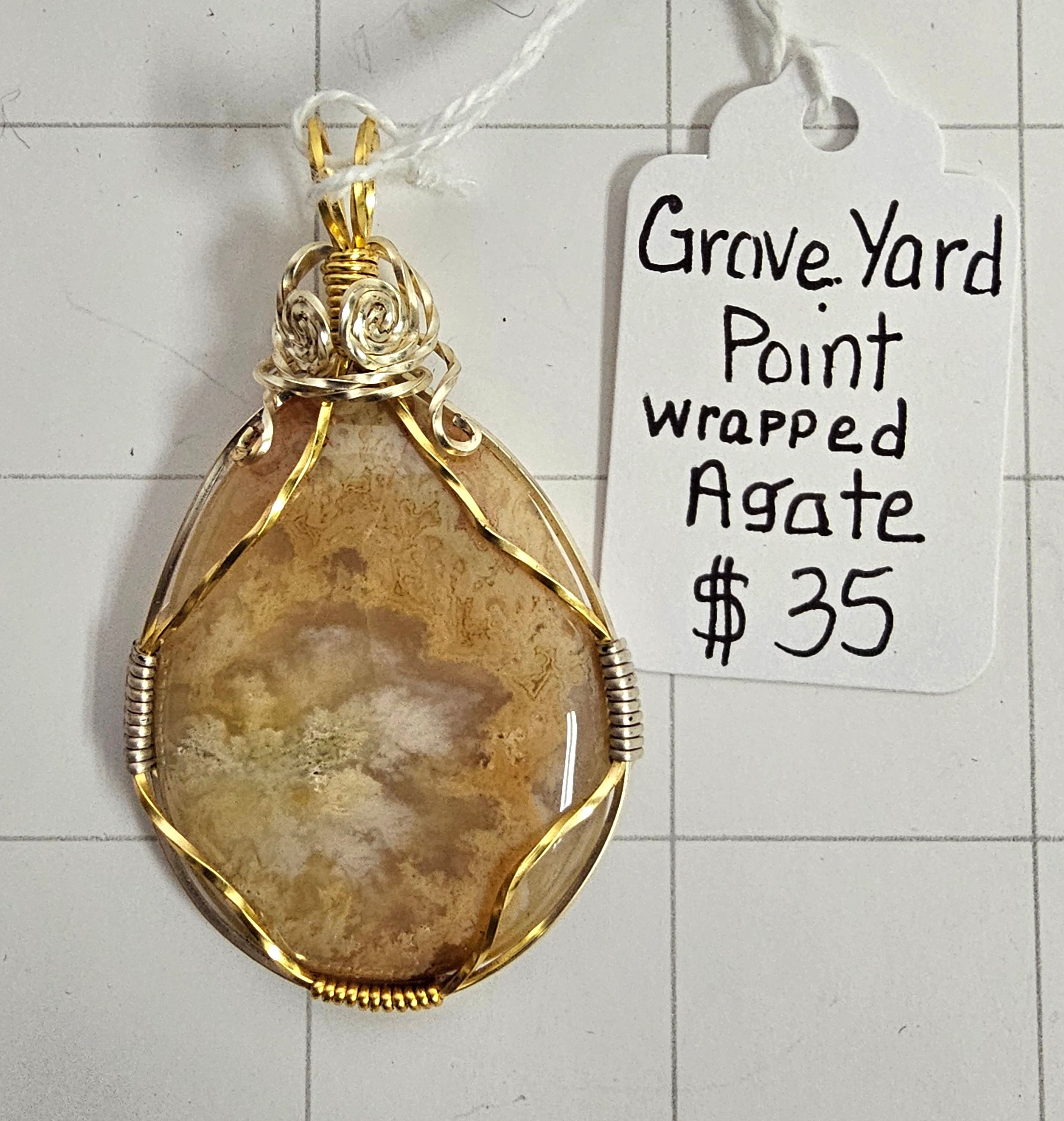 Graveyard Point Agate Pendant
