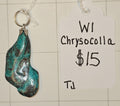 Chrysocolla pendant