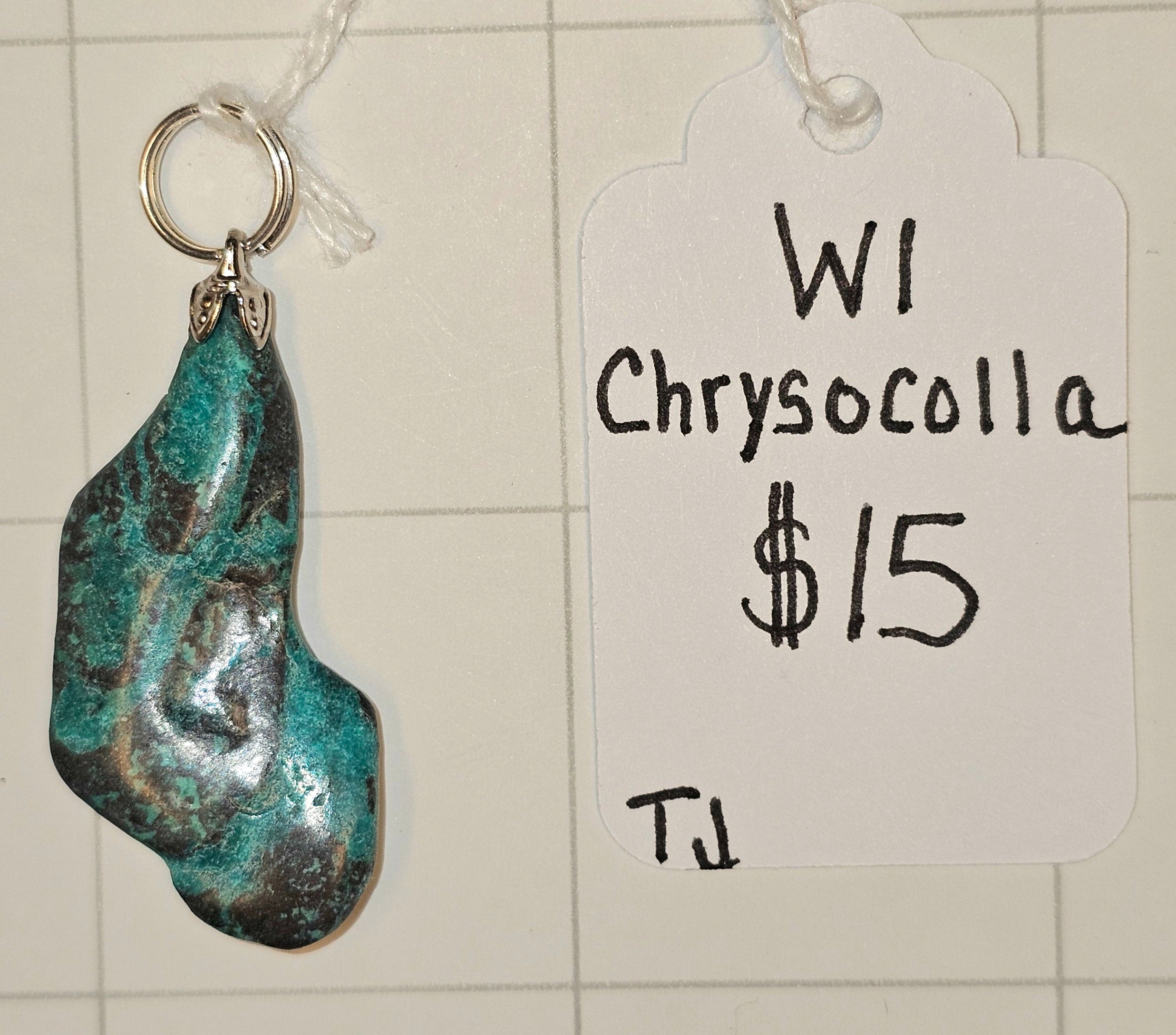 Chrysocolla pendant