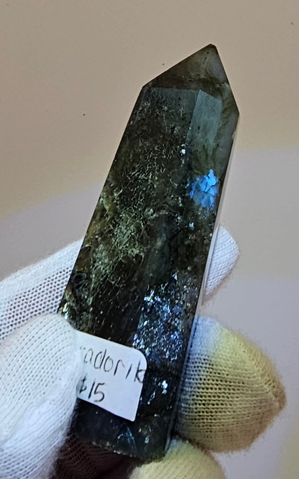 Labradorite obelisk