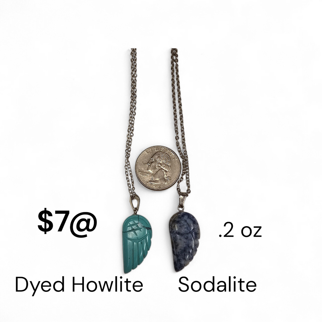 Stone Wing Necklaces