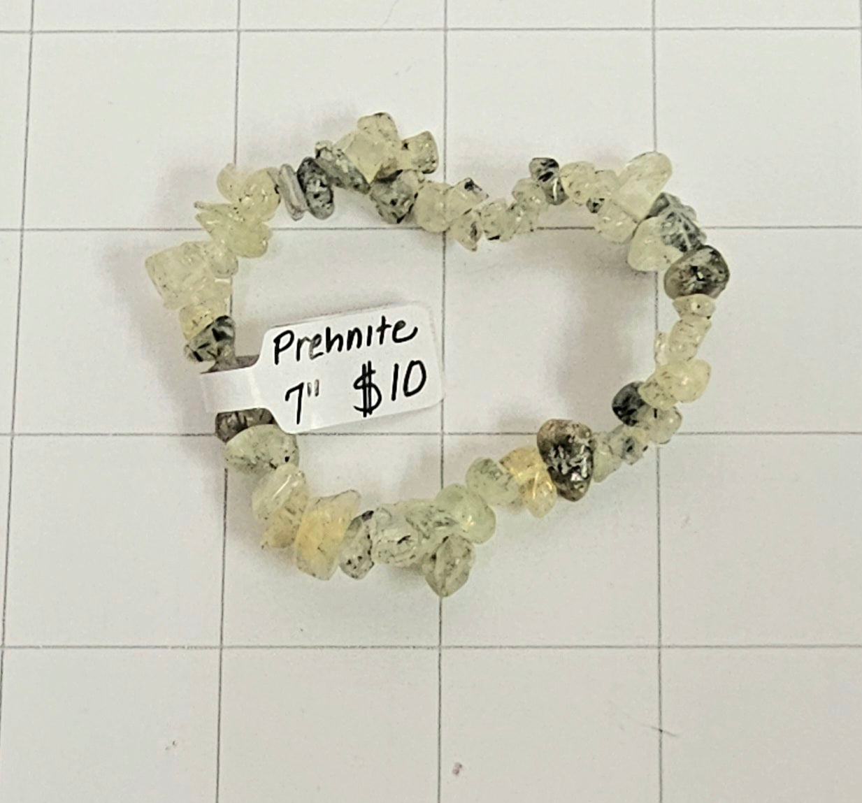 Prehnite chip Bracelet