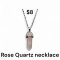 Rose Quartz double terminated Necklace