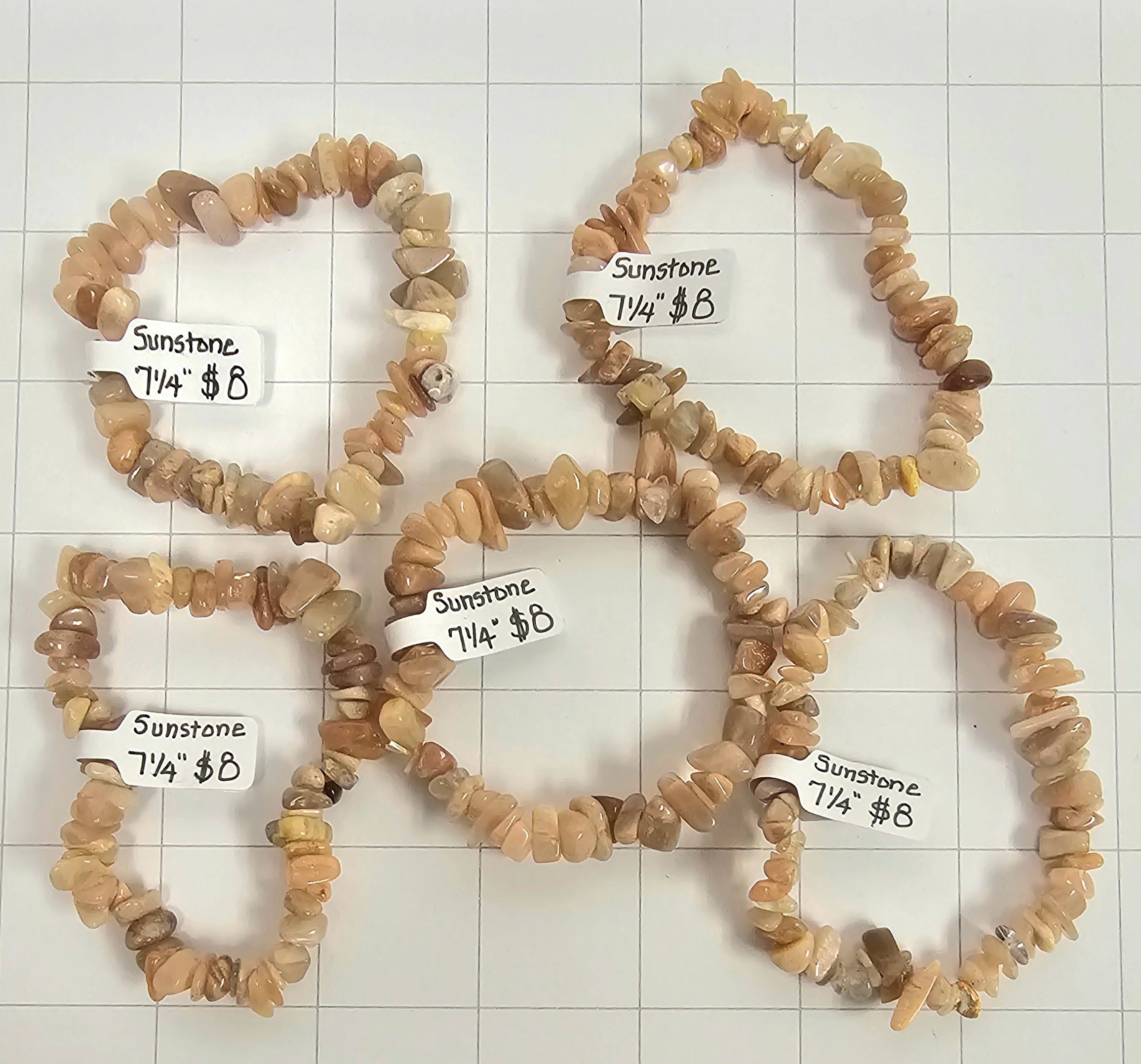 Sunstone chip Bracelets