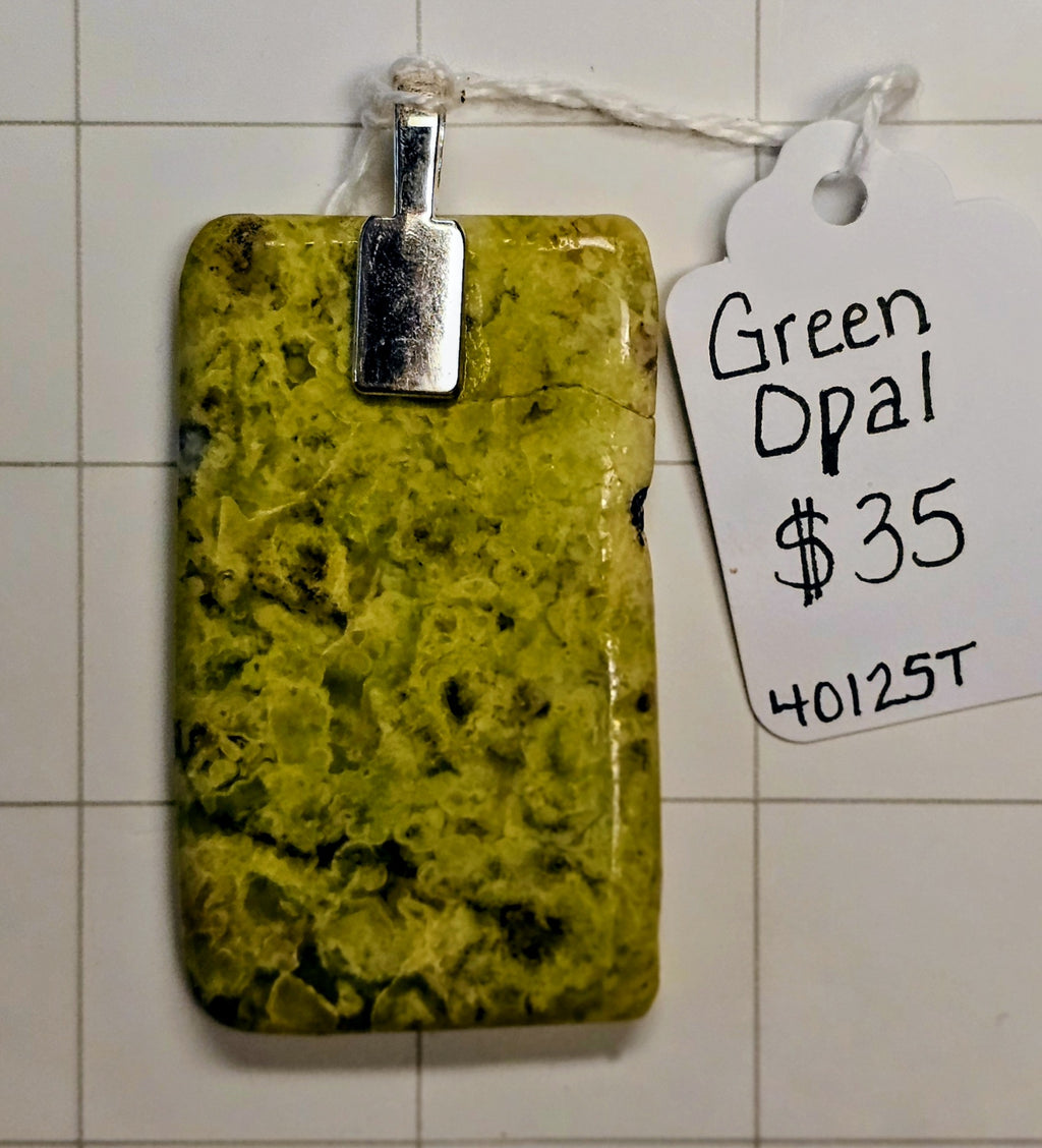 Green Opal pendant