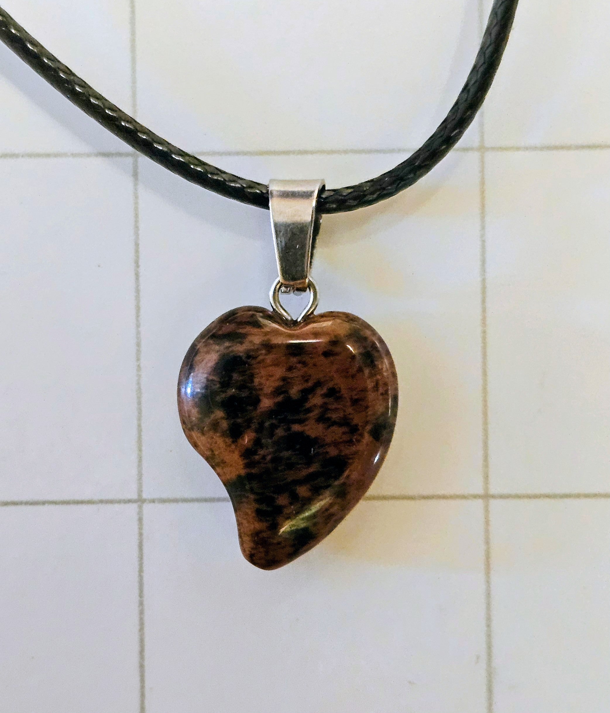 Mahogany Obsidian Necklace