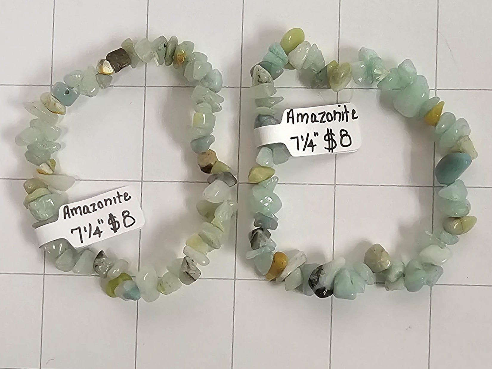 Amazonite chip Bracelets