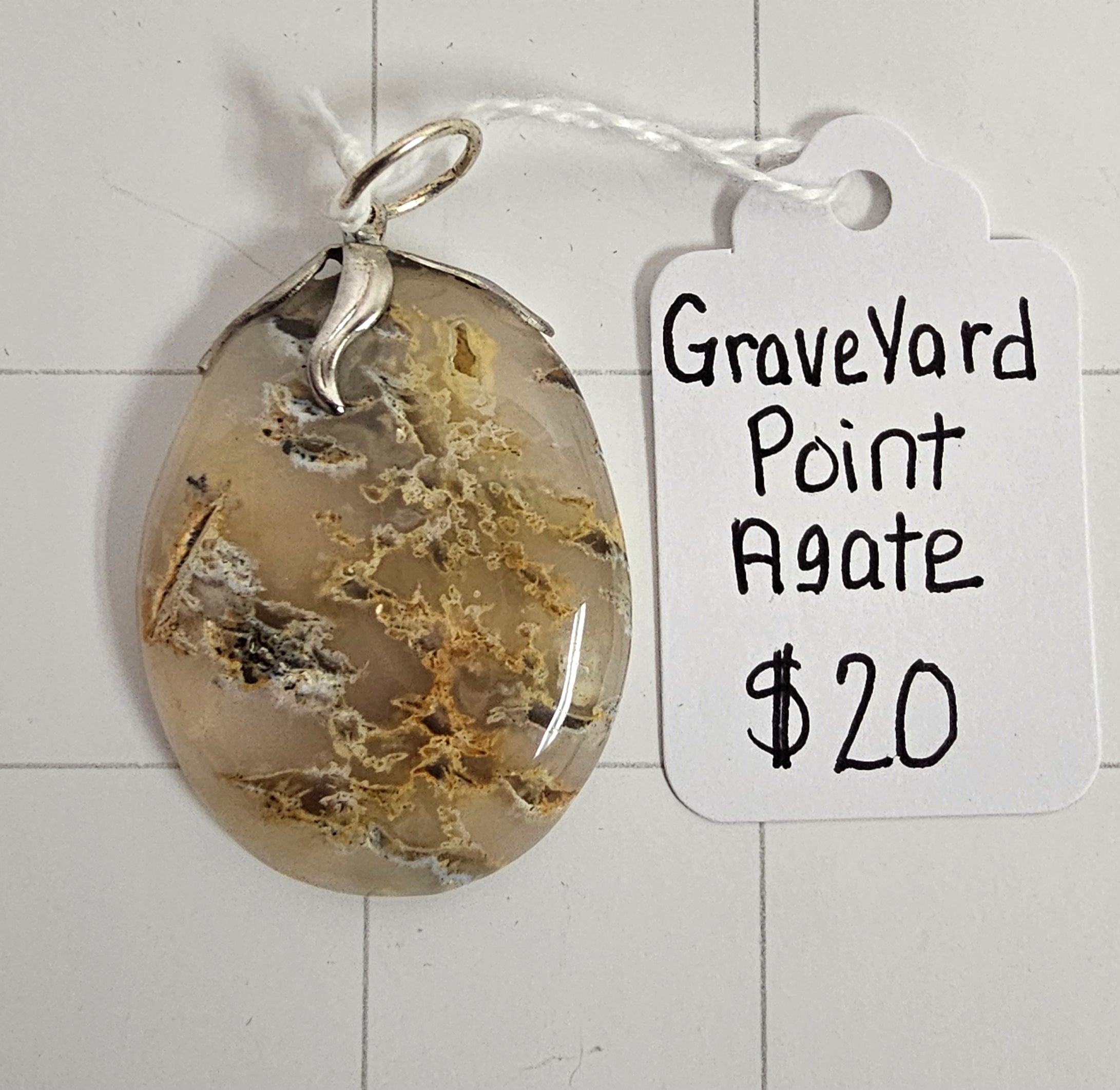 Graveyard Point Agate Pendant