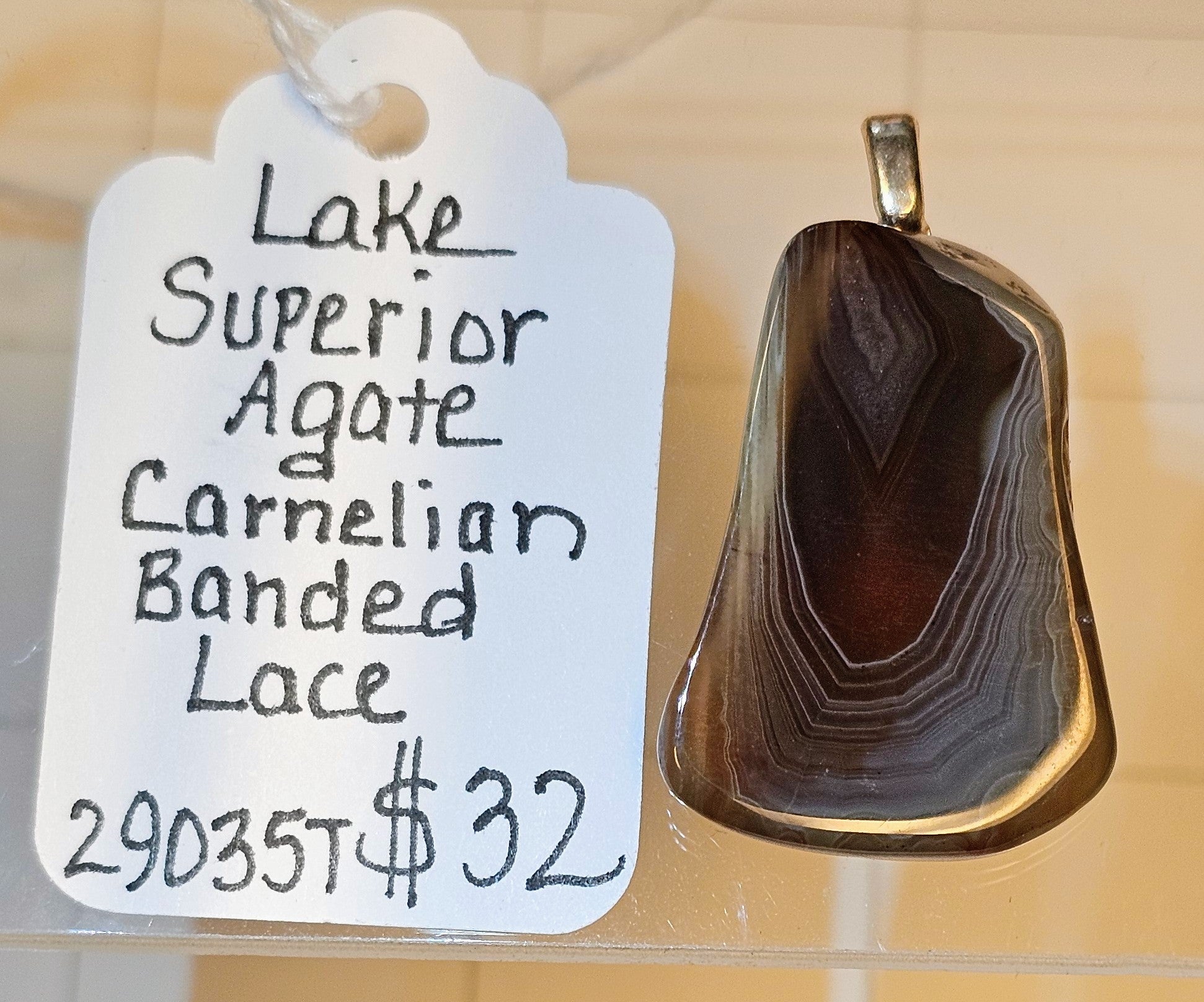 Lake Superior Agate Pendant