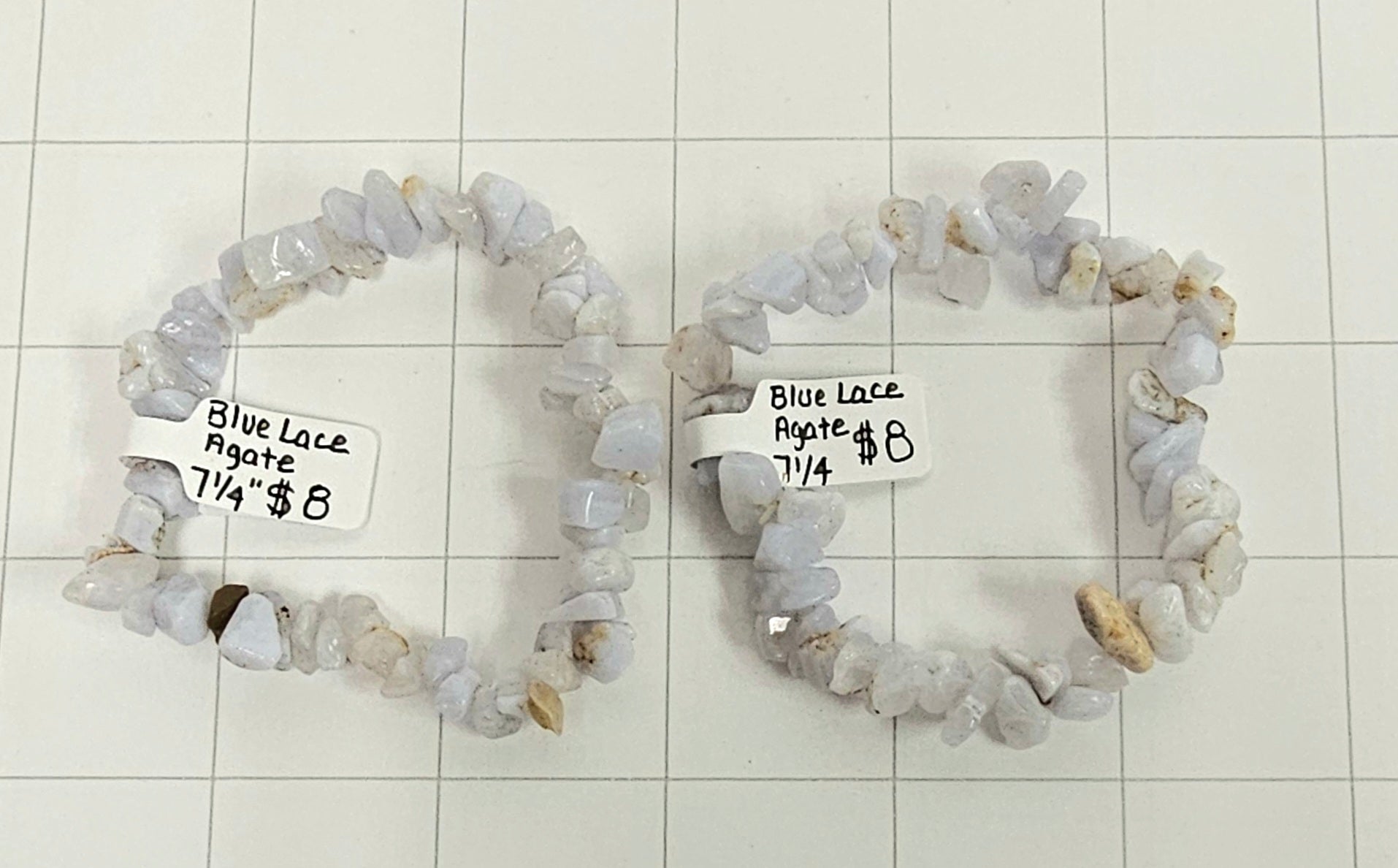 Blue Lace Agate chip Bracelets