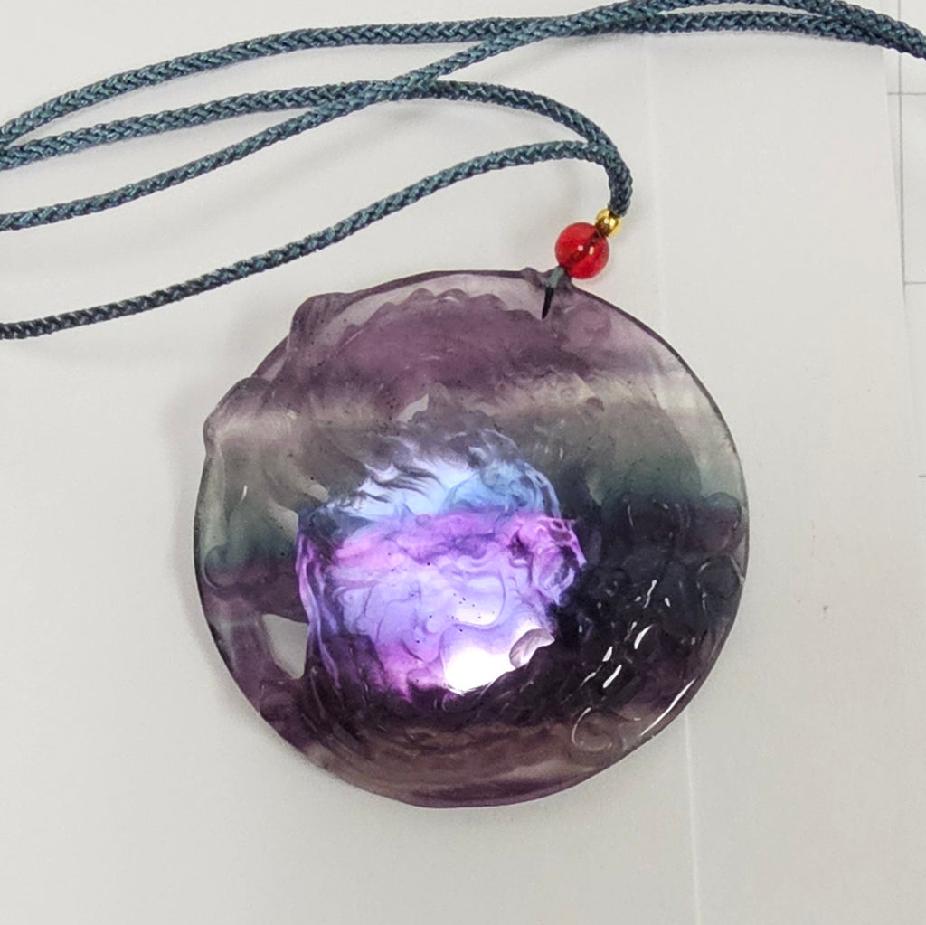 Fluorite Dragon Necklace
