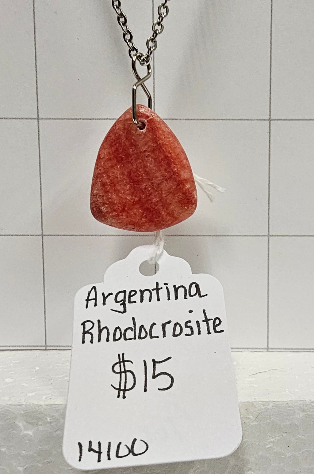 Rhodocrosite slab