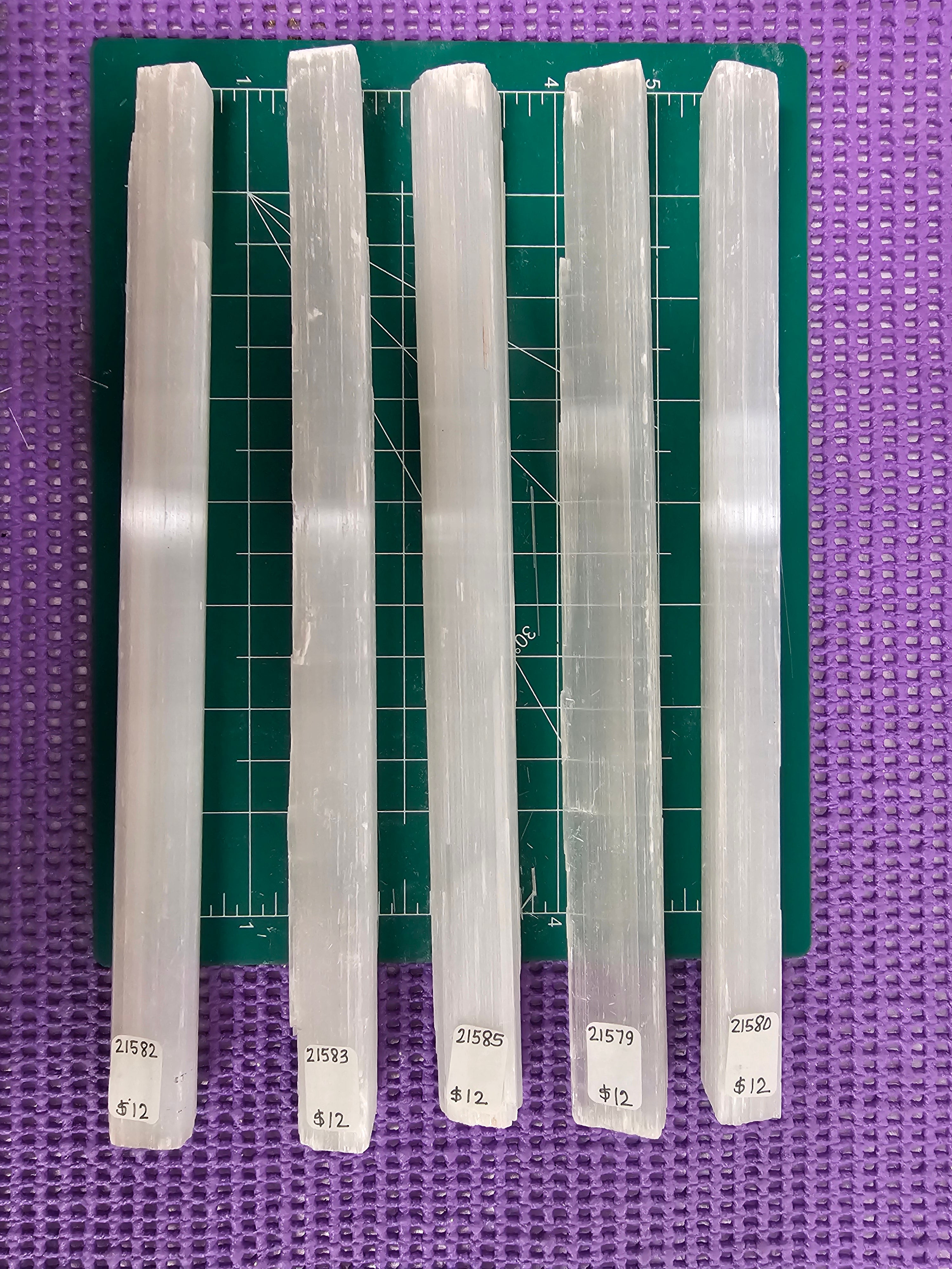 Selenite natural raw Rod