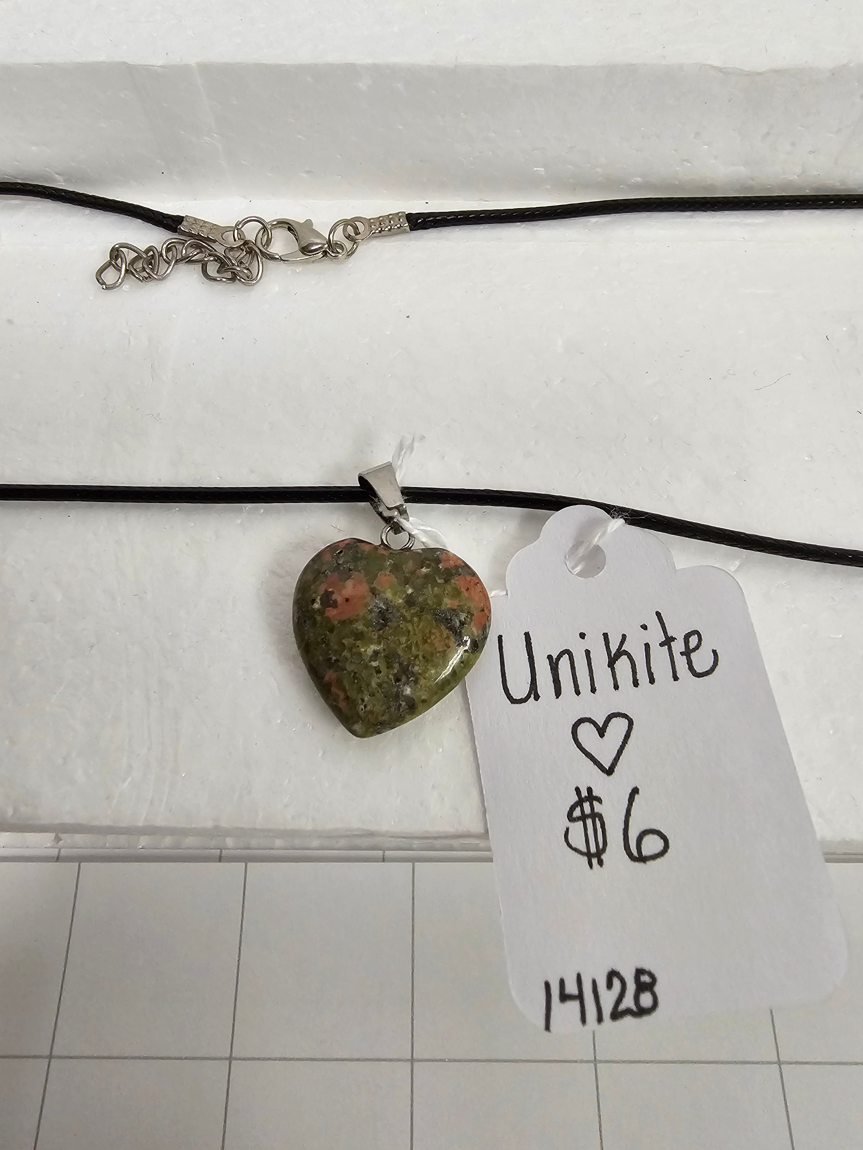 Unikite heart Necklace