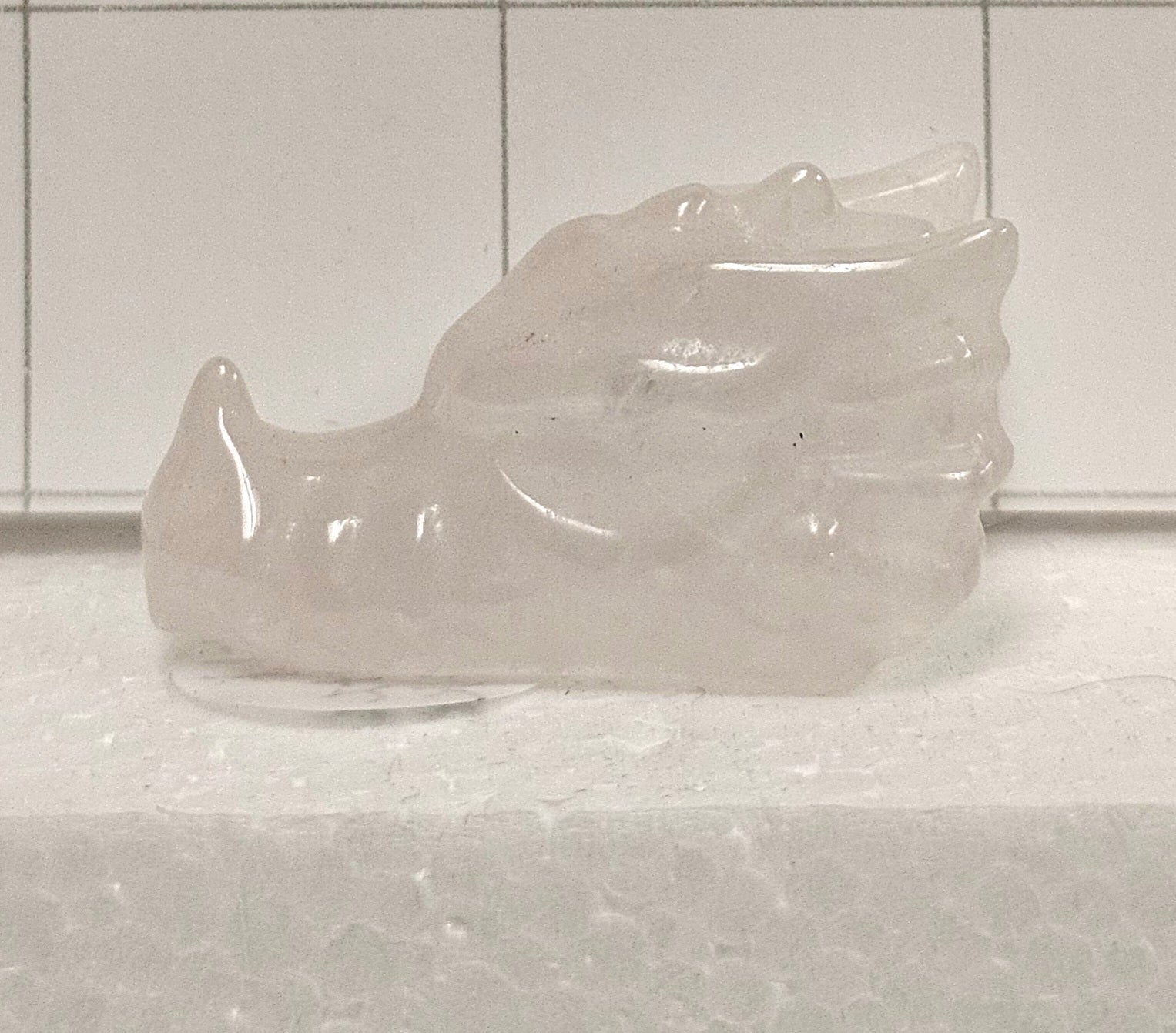 Quartz Dragon Skull