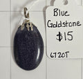 Blue Goldstone Pendant