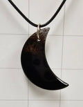 Tuxedo Agate Moon Necklace