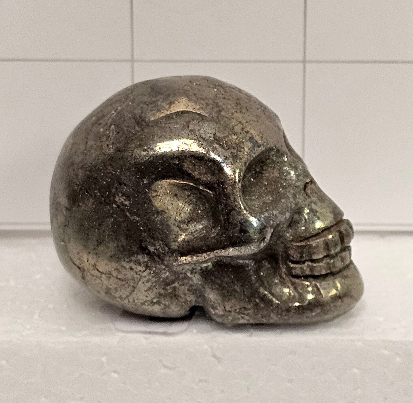 Pyrite Skull