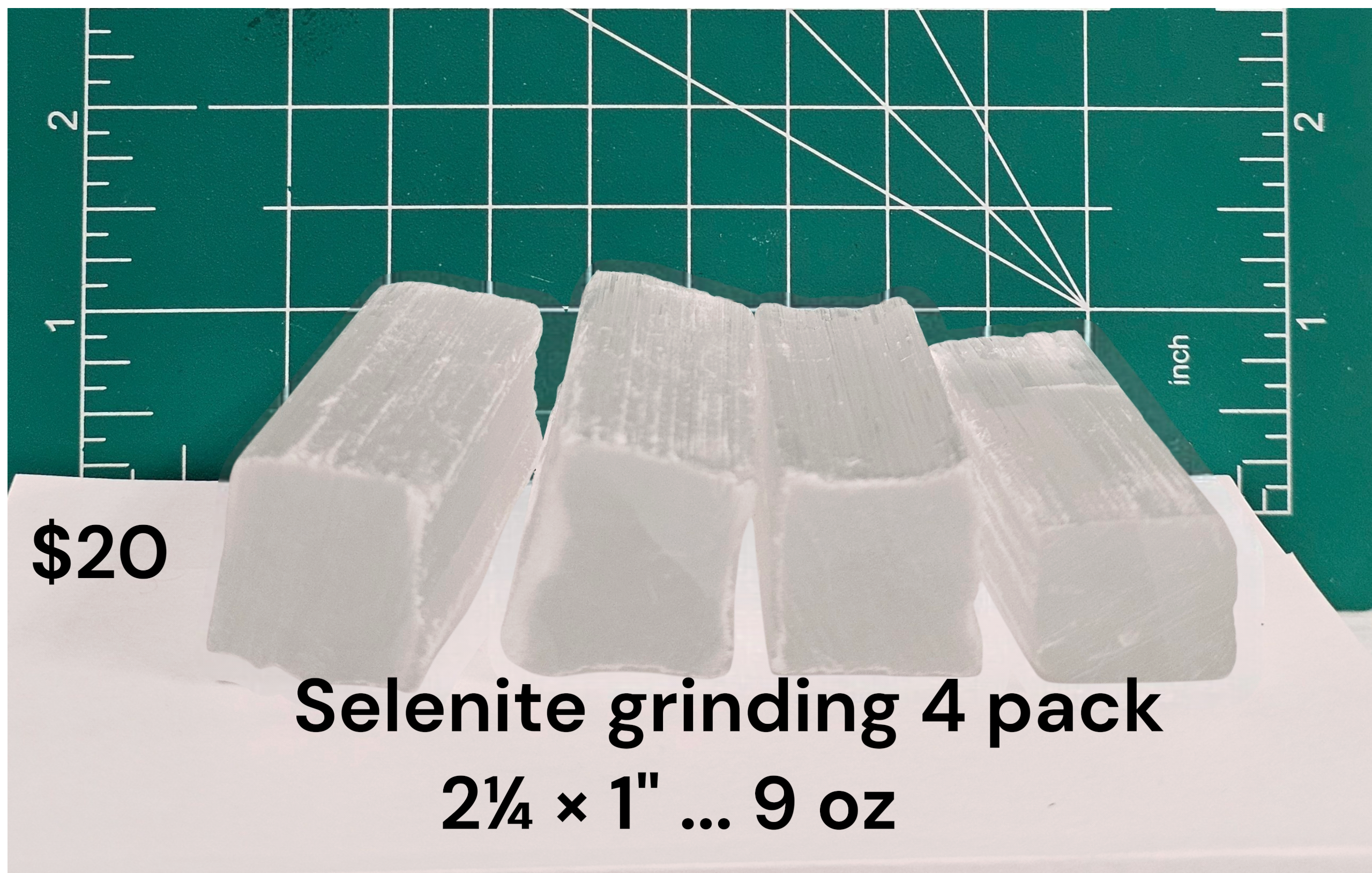 Selenite 4 pack for Gridding