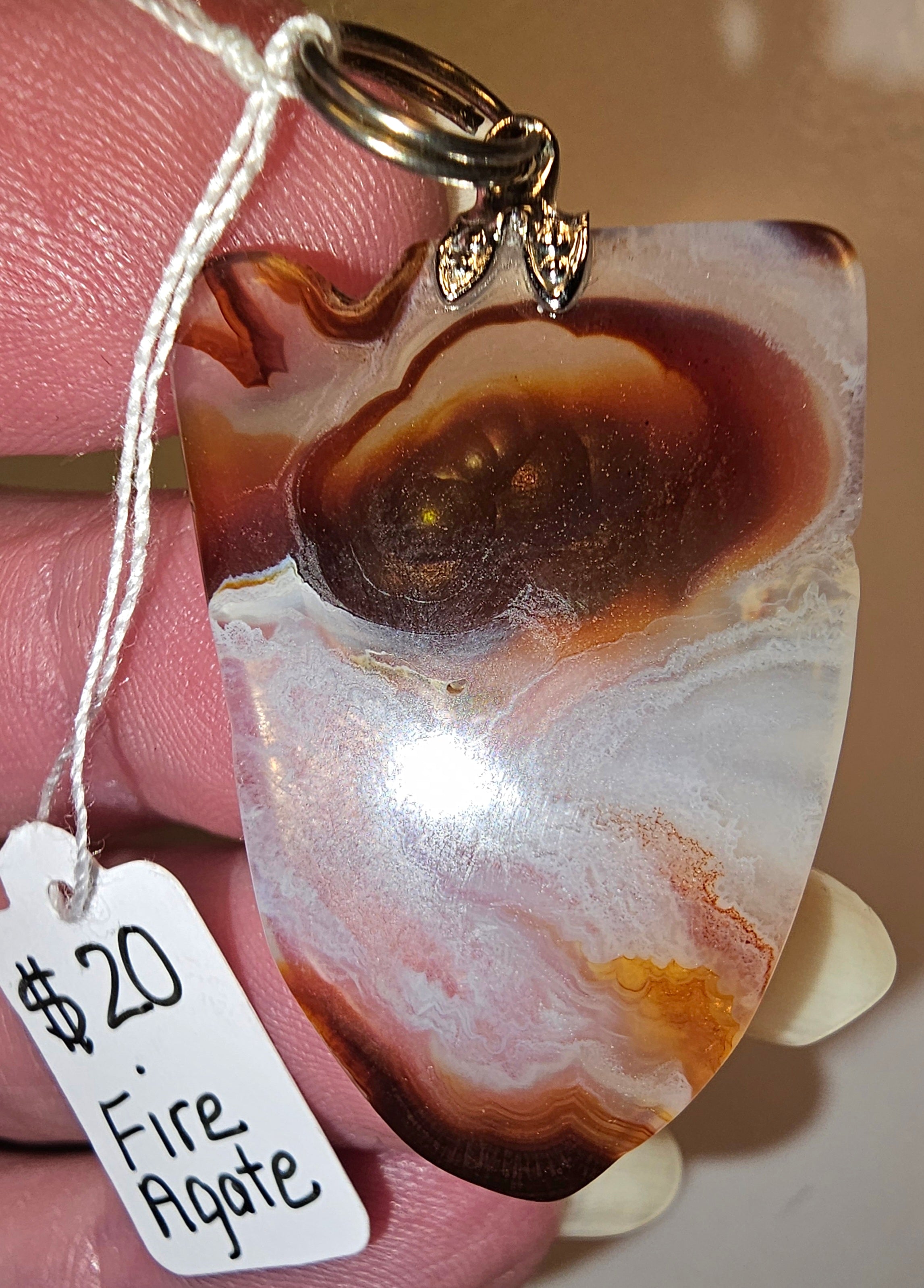 Fire Agate Pendant