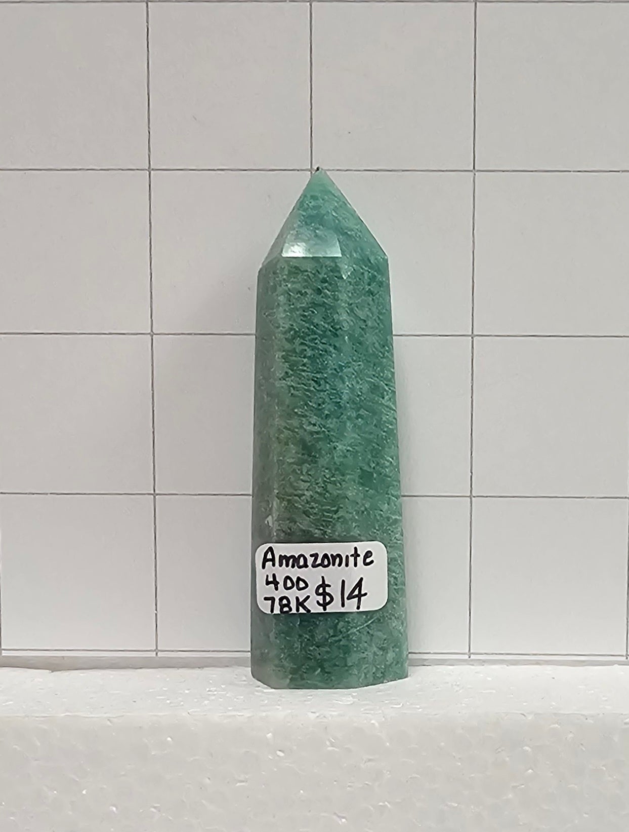 Amazonite obelisk