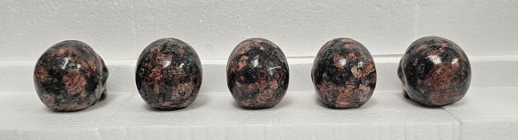 Mahogany Obsidian Skulls