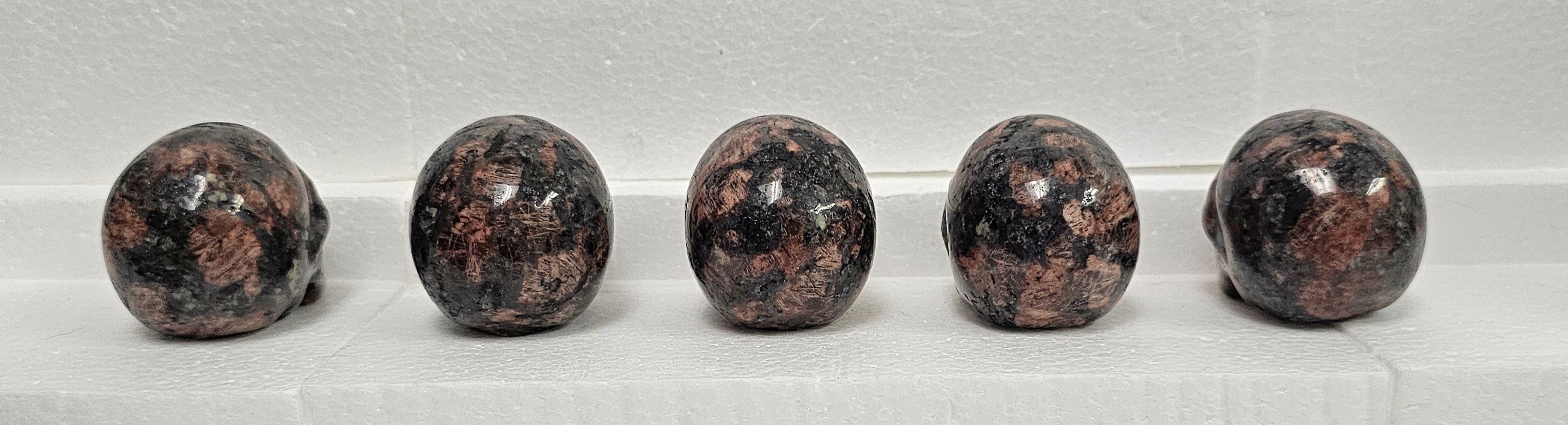 Mahogany Obsidian Skulls