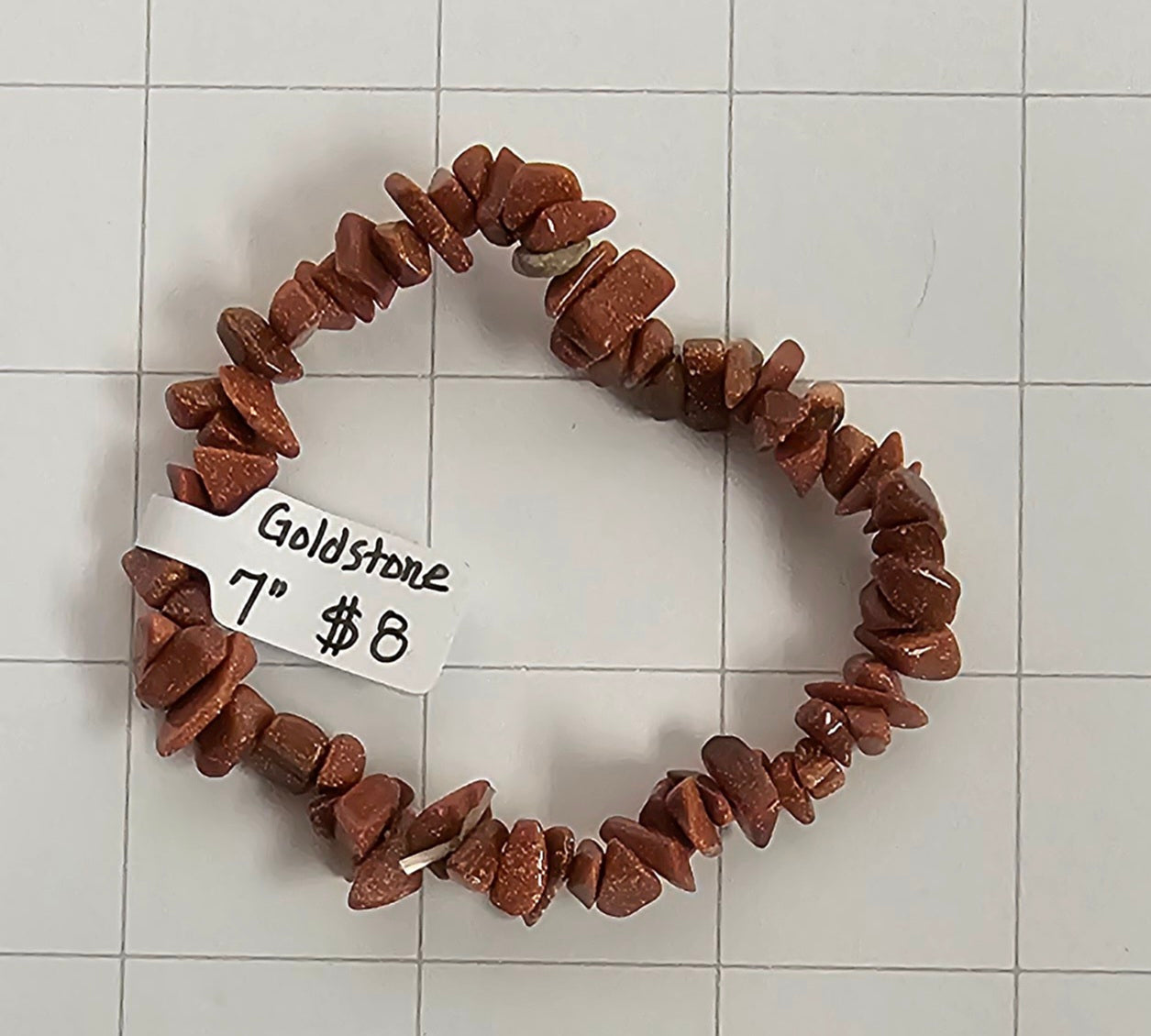 Goldstone chip Bracelet