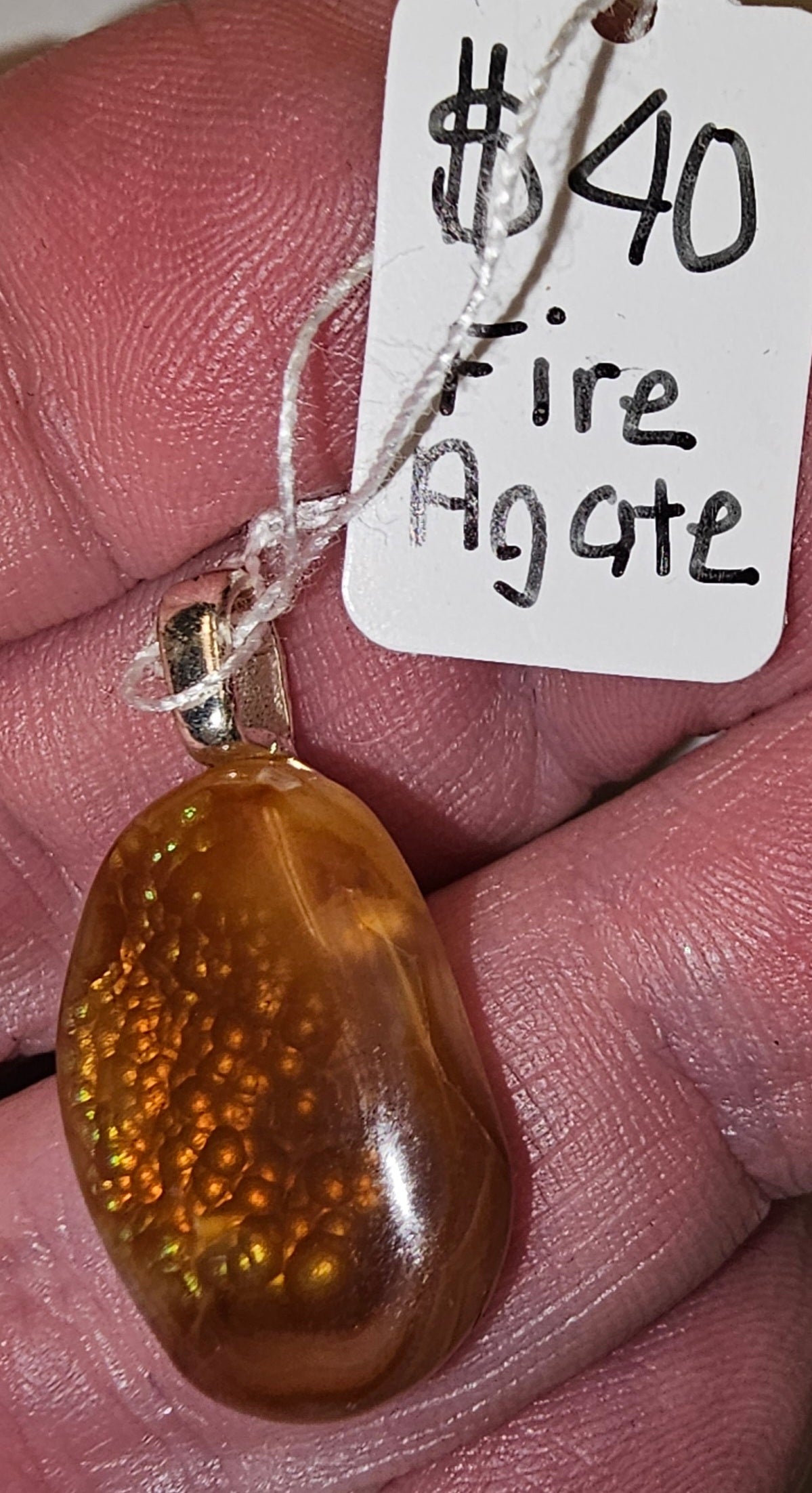 Fire Agate Pendant