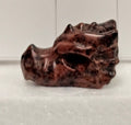 Mahogany Obsidian Dragon Skull