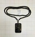 Obsidian Buddah Necklace