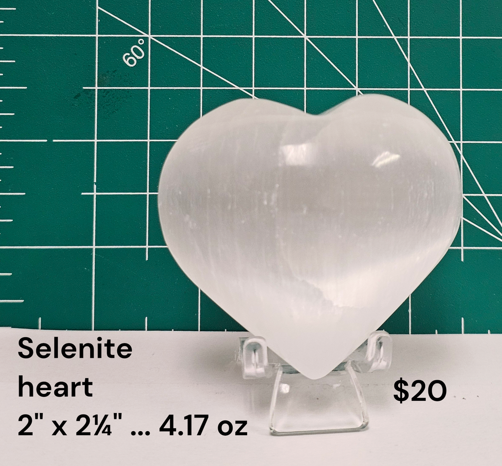 Selenite Heart #4