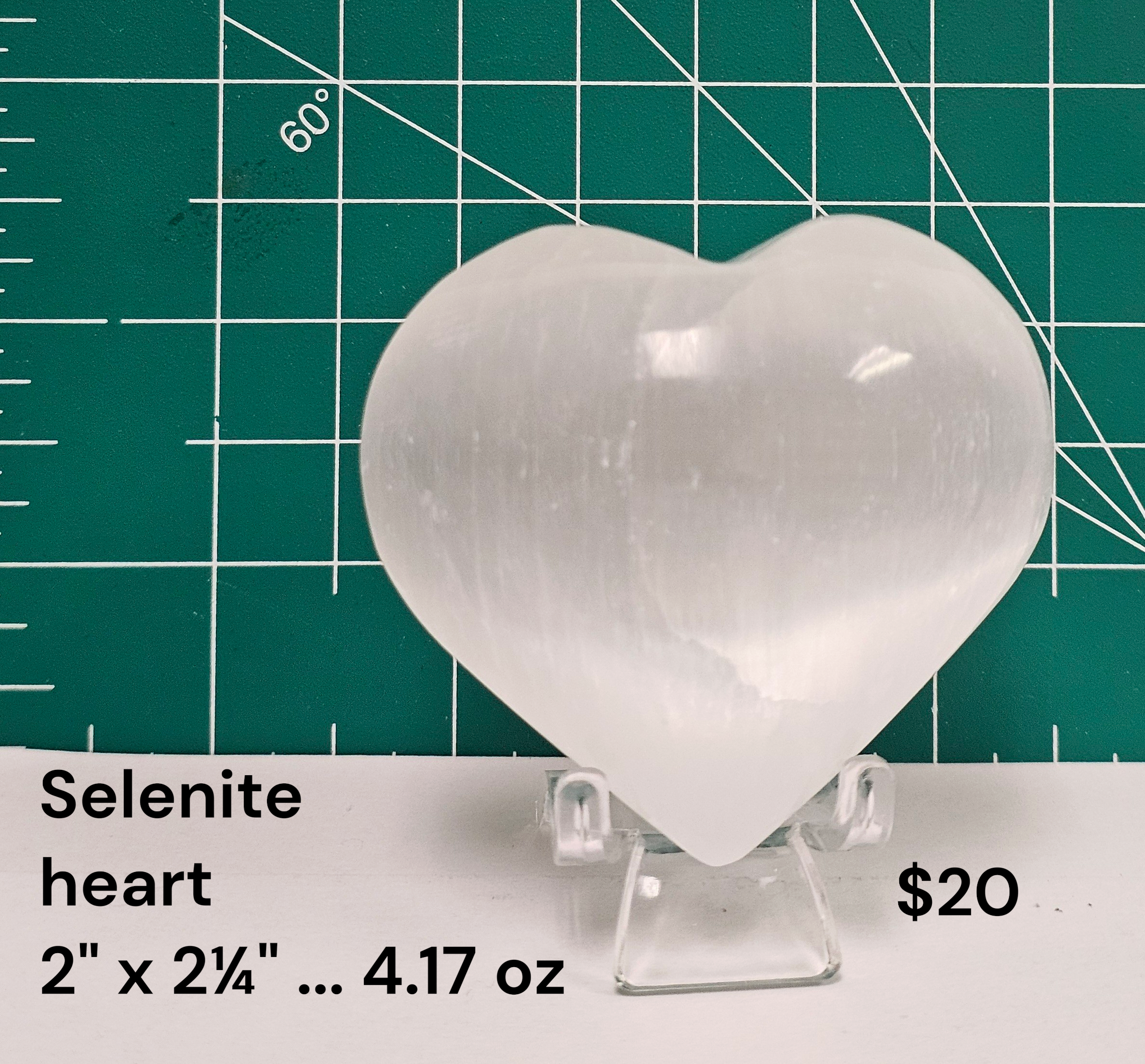 Selenite Heart #4