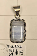 Blue Lace Agate Pendant