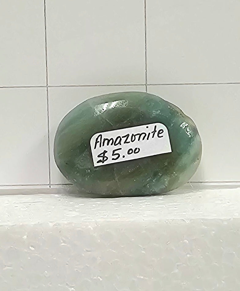 Amazonite small Palm Stone