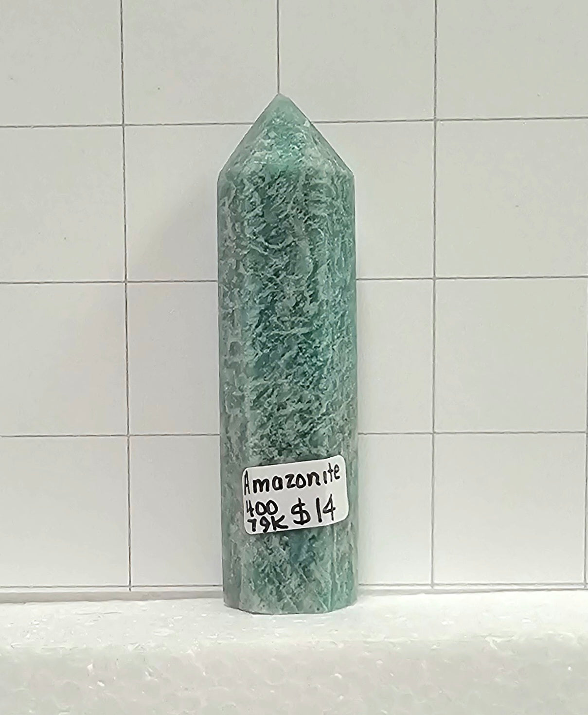 Amazonite obelisk