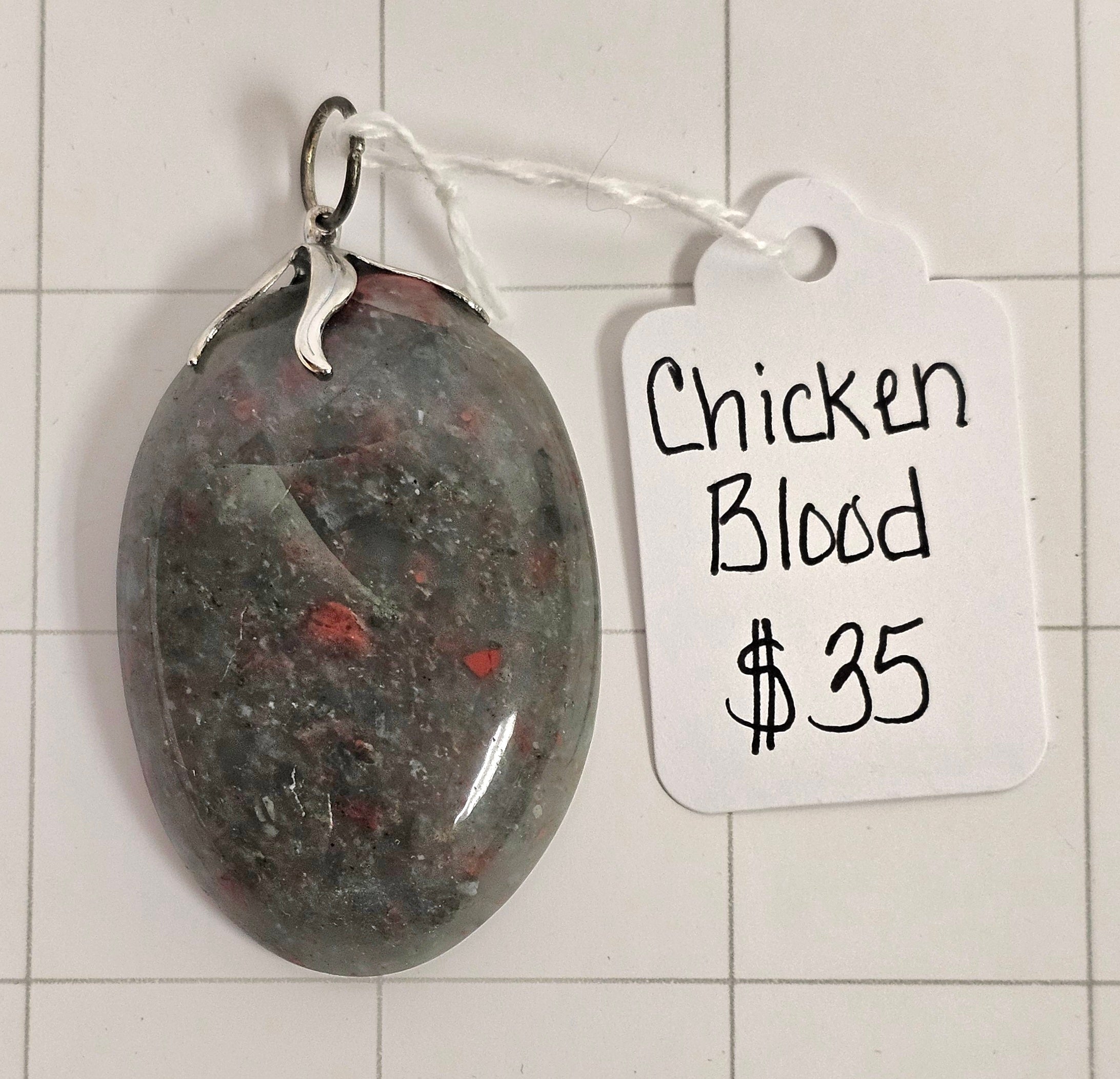 African Chicken Blood Pendant