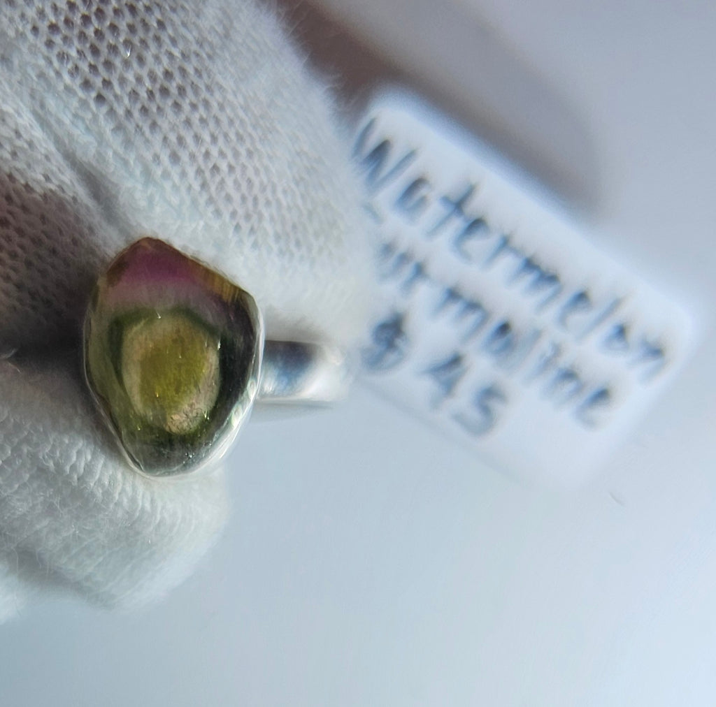 Watermelon Tourmaline Ring