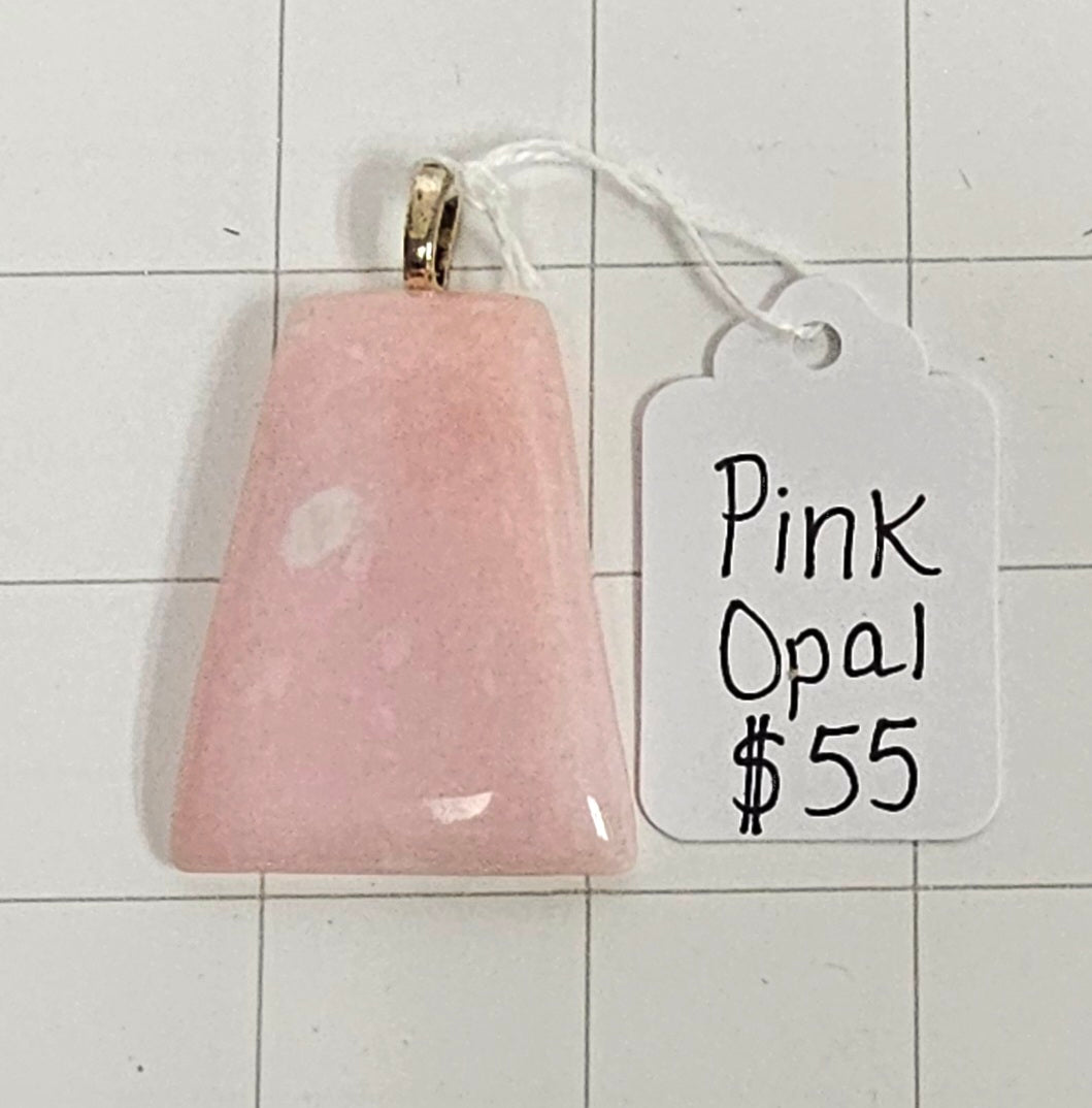 Peruvian Pink Opal pendant