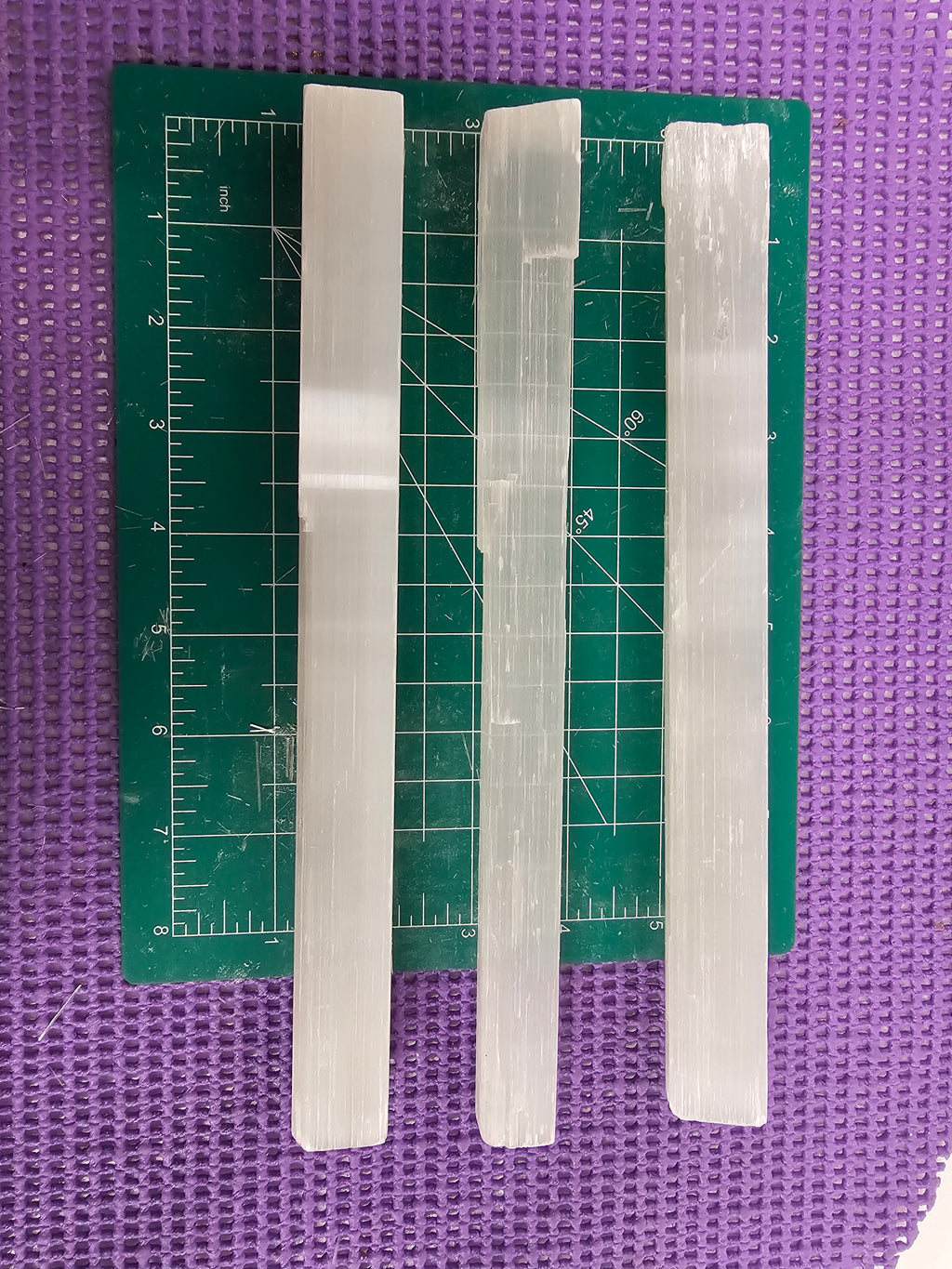 Selenite natural raw Rod