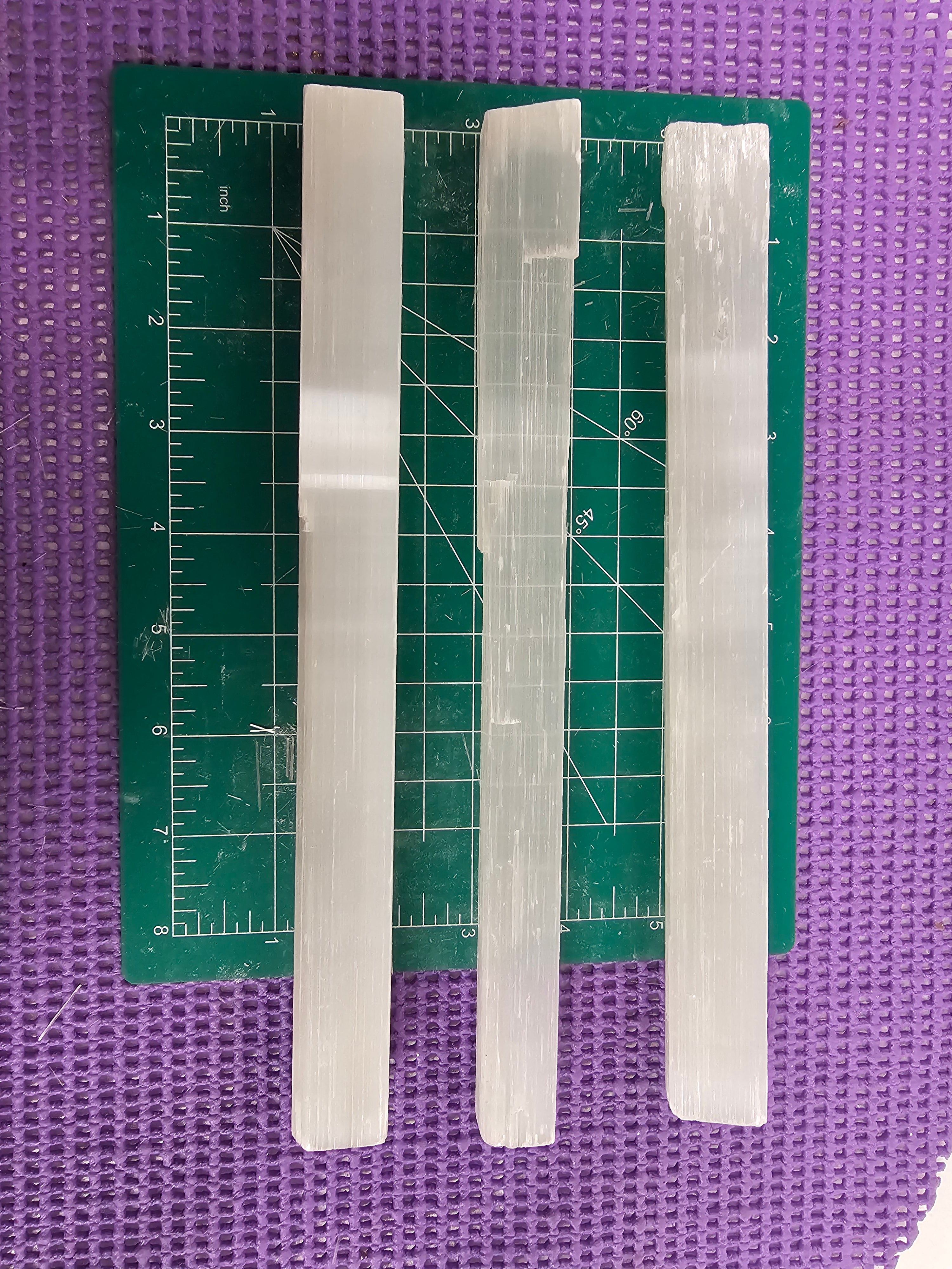 Selenite natural raw Rod
