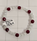 Selenite & Ruby Bracelet