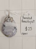 Banded Amethyst pendant